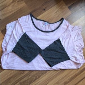 LuLaRoe Irma XL pink and grey